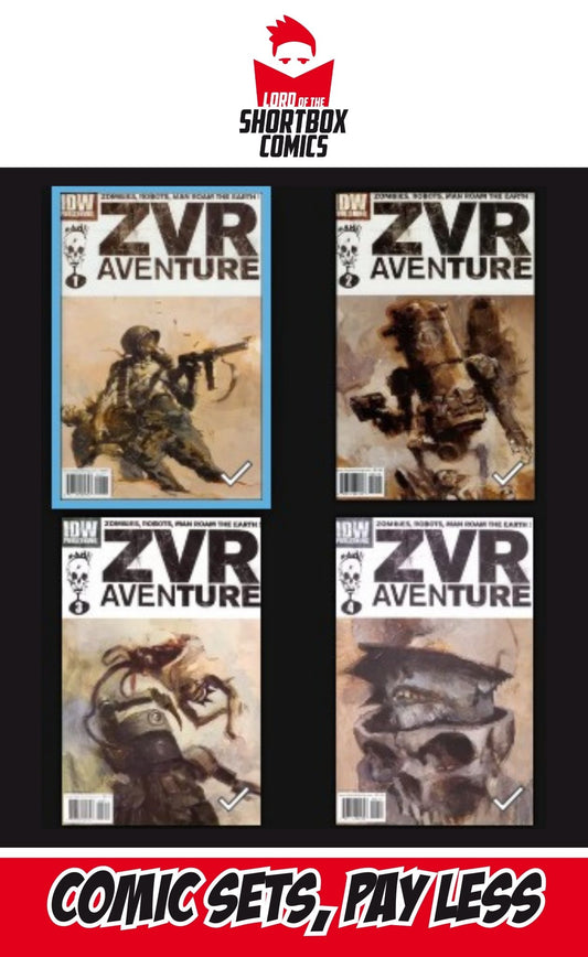 ZOMBIES VS. ROBOTS AVENTURE ##1-4 | IDW PUBLISHING | 2010 | A