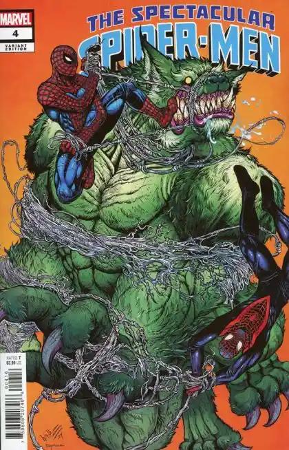 SPECTACULAR SPIDER-MEN #4 | 1:25 RATIO INCENTIVE WOLF VAR | MARVEL PRH | JUNE 2024