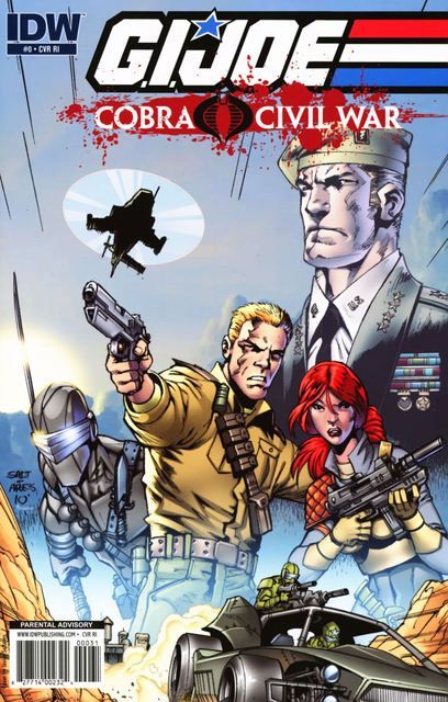 G.I. JOE: COBRA: CIVIL WAR #0 | IDW PUBLISHING | 2011  | 1:10 RATIO INCENTIVE