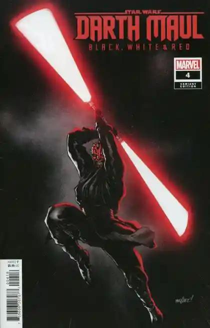 STAR WARS DARTH MAUL BW RED #4 | 1:25 RATIO INCENTIVE MARQUEZ VA | MARVEL PRH | JULY 2024