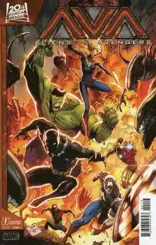 ALIEN VS AVENGERS #1 | 1:25 RATIO INCENTIVE DANIEL VAR | MARVEL PRH | JULY 2024