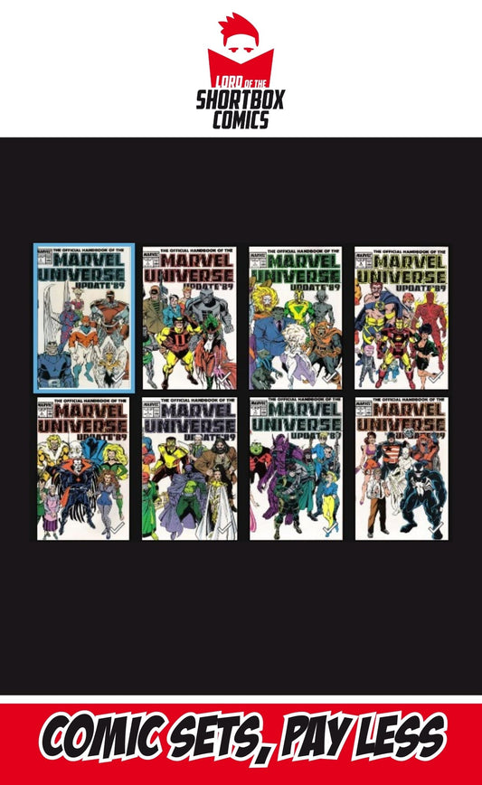 THE OFFICIAL HANDBOOK OF THE MARVEL UNIVERSE: UPDATE '89 ##1-8 | MARVEL COMICS | 1989