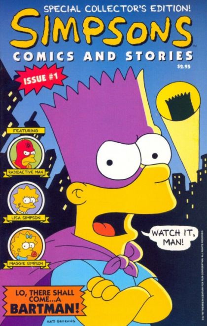 SIMPSONS COMICS AND STORIES #1 | WELSH PUBLISHING GROUP | 1993 | A