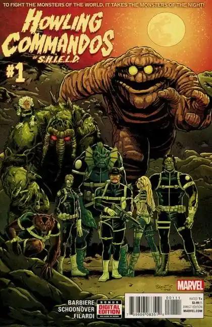 HOWLING COMMANDOS OF S.H.I.E.L.D. #1 | MARVEL COMICS | 2015 | A | 🔑