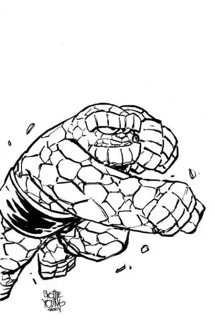 FANTASTIC FOUR #21 | 1:50 RATIO INCENTIVE YOUNG BIG MARVEL SKETCH VIR VAR |  MARVEL PRH | JUNE 2024