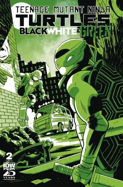 TEENAGE MUTANT NINJA TURTLES: BLACK, WHITE & GREEN #2 | IDW PUBLISHING | C FOIL