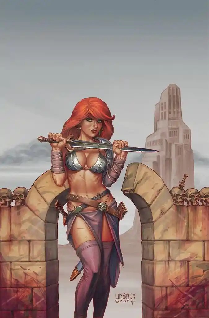 RED SONJA EMPIRE DAMNED #3 CVR O  1:30 RATIO INCENTIVE LINSNER VIRGIN | DYNAMITE | JUNE 2024