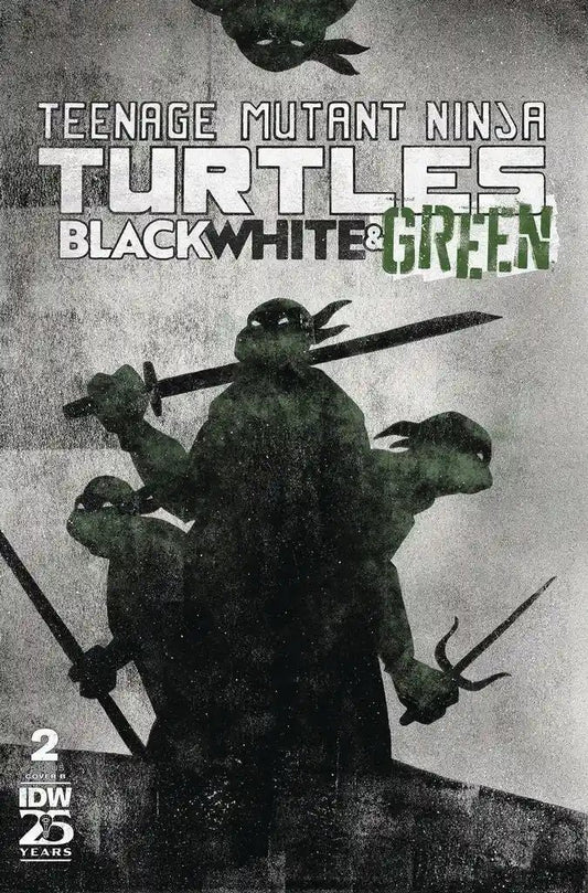 TMNT BLACK WHITE & GREEN #2 CVR B LOVE | IDW-PRH | JUNE 2024