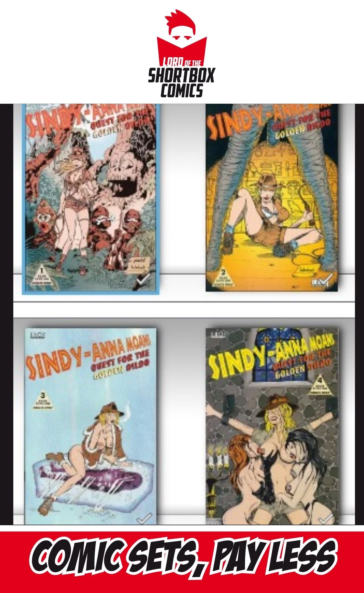 COMIC SET: SINDY-ANNA MOANS ##1-4 | FANTAGRAPHICS | 1997