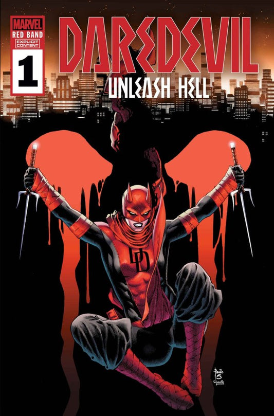 DAREDEVIL UNLEASH HELL RED BAND #1 (OF 5) (POLYBAG) | MARVEL PRH | JANUARY 2025