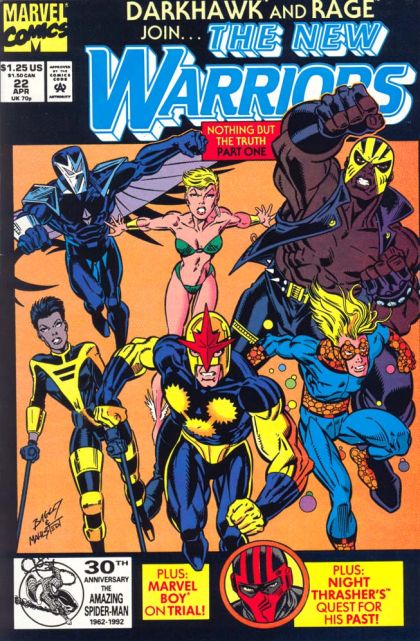 THE NEW WARRIORS, VOL. 1 #22 | MARVEL COMICS | 1992 | A